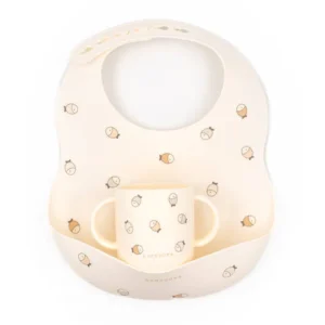 Bavaglino in silicone con tazza Bamboom